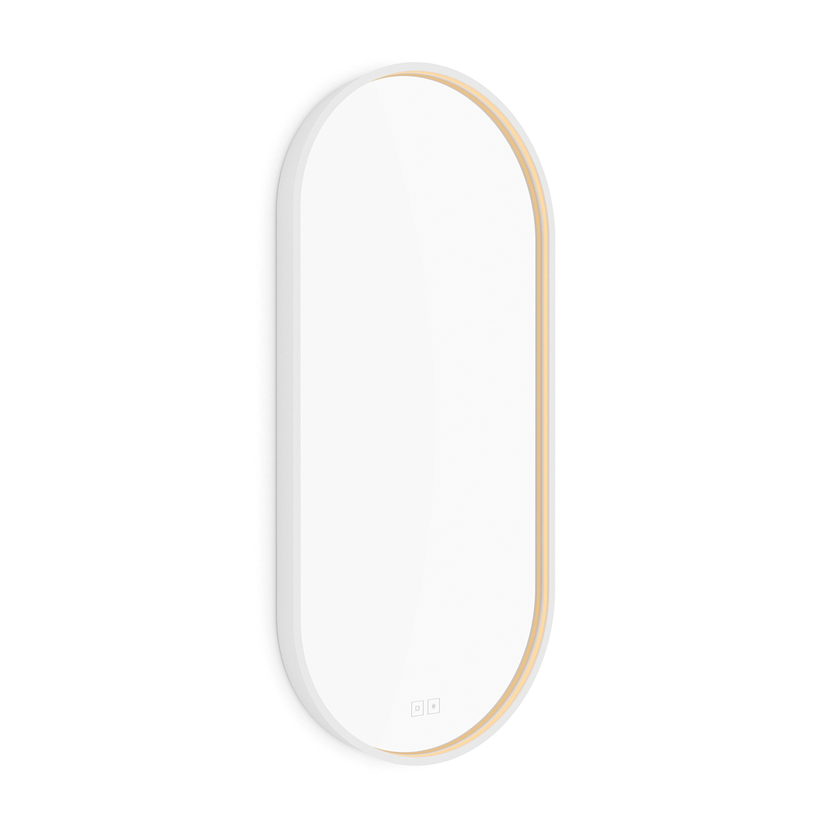 Nimco Bílé LED zrcadlo 31W, 50x100 cm se dvěma dotykovými senzory