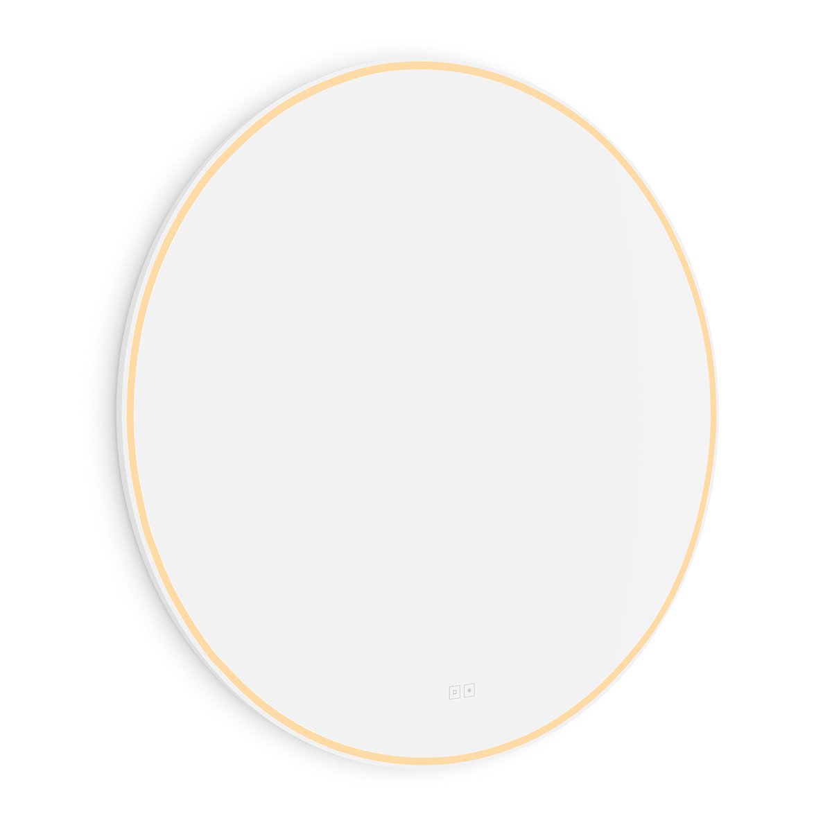 Nimco Bílé kulaté LED zrcadlo 47W, ø 100 cm se dvěma dotykovými senzory