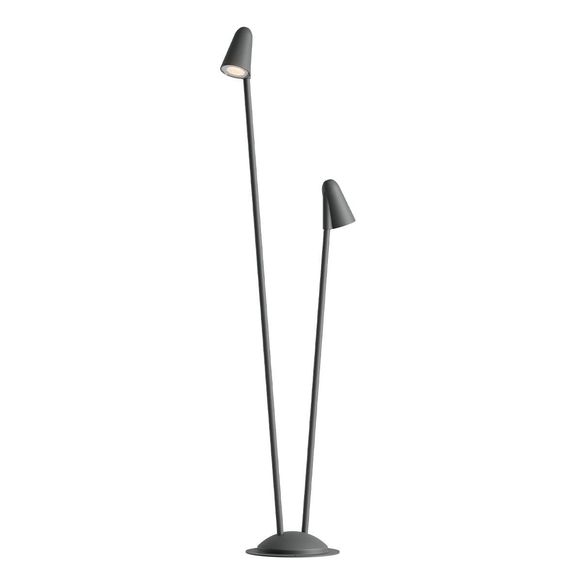 Levně Redo Venkovní stojací LED lampa NIVALIS, v. 110 cm Barva: Šedá, Teplota světla: 2700K
