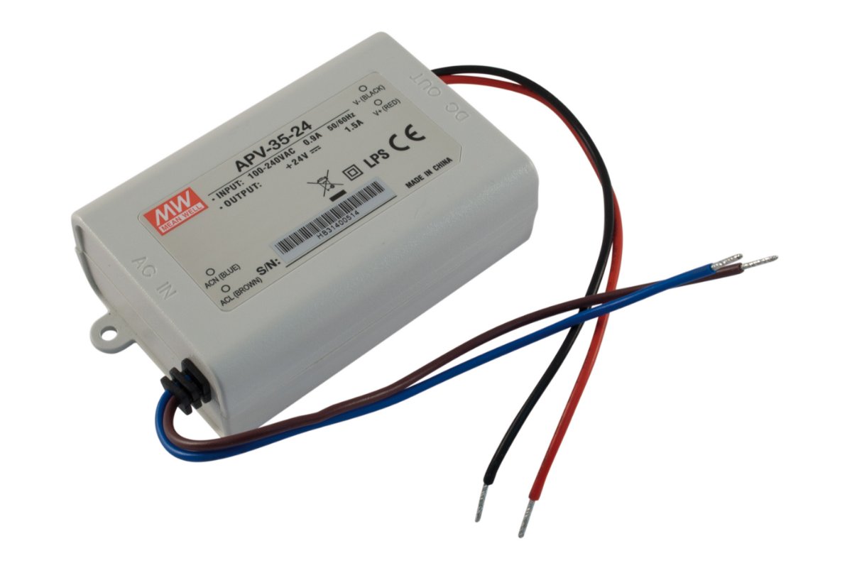 Levně MEAN WELL LED zdroj APV-35-24, 36W, 24V