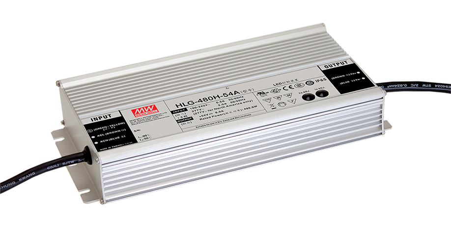 Levně MEAN WELL LED zdroj HLG-480H-24, 480W, 24V