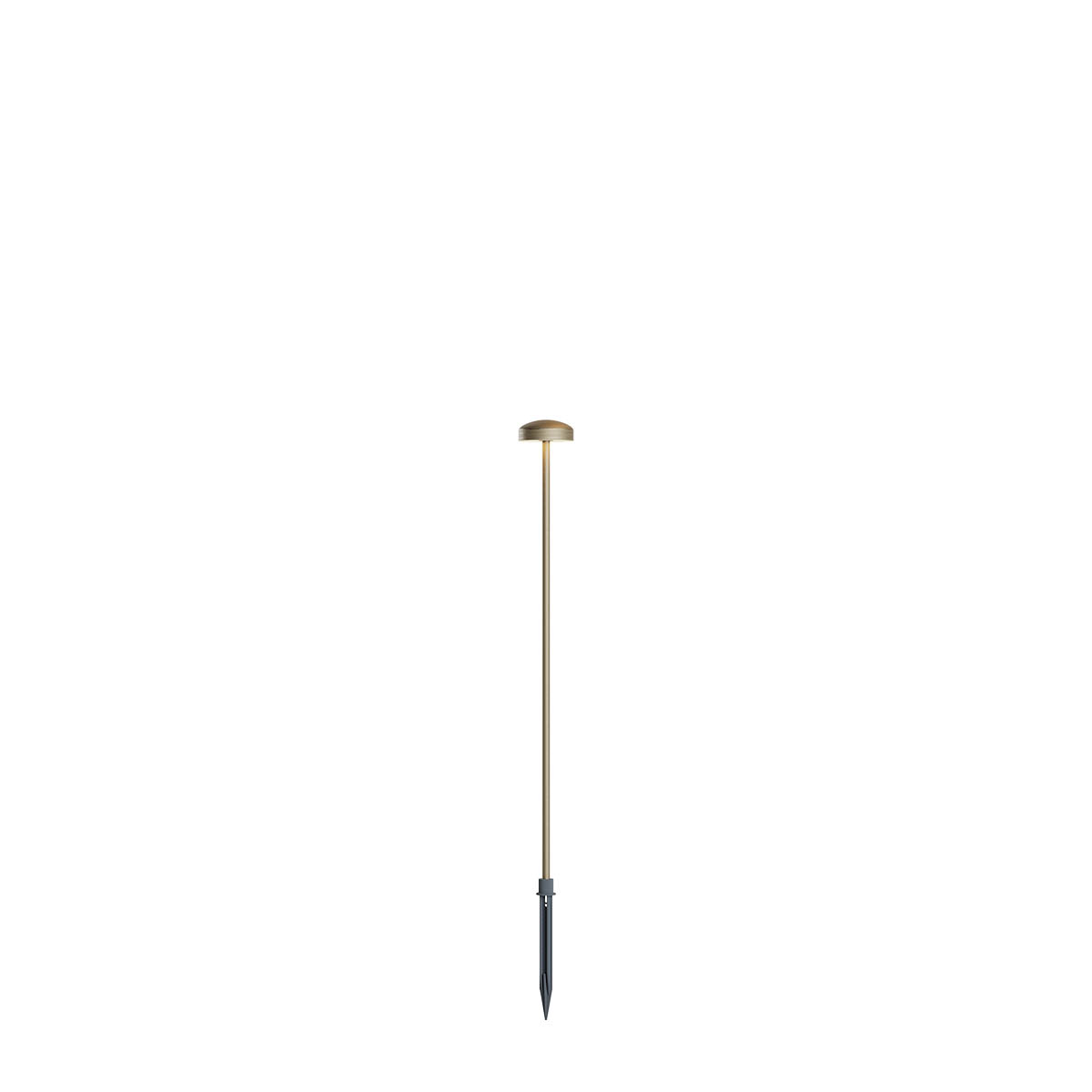 Redo Venkovní LED sloupek SPILLO, v.60cm, 24V, 3,5W Barva: antická mosaz, Barva světla: 3000K