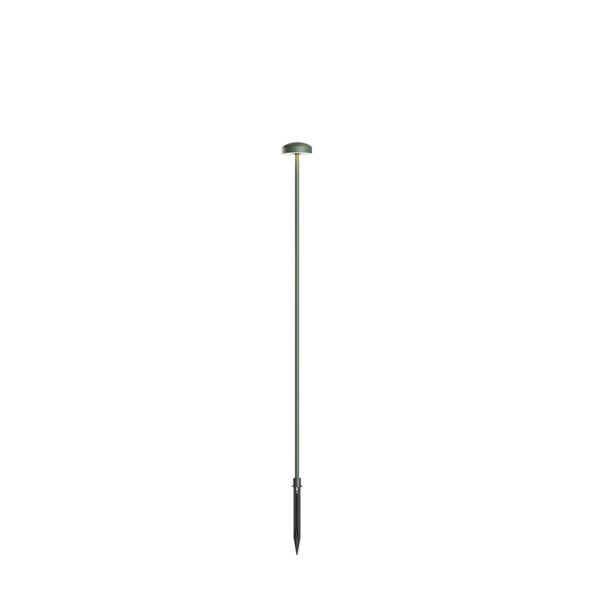 Levně Redo Venkovní LED sloupek SPILLO, v.80cm, 24V, 3,5W Barva: Zelená, Barva světla: 2700K