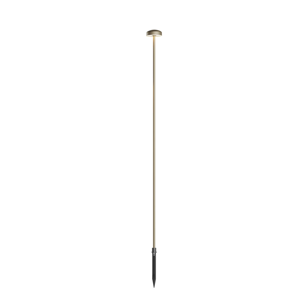 Levně Redo Venkovní LED sloupek SPILLO, v.100cm, 24V, 3,5W Barva: antická mosaz, Barva světla: 2700K