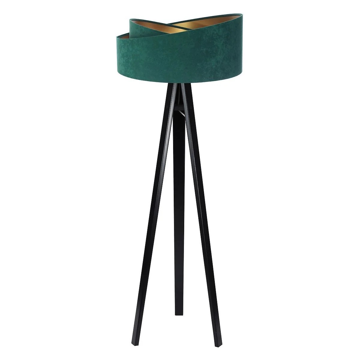 BPS koncept Stojací lampa Galaxy, v.146cm, zelené stínidlo, 1xE27, ø 50 cm Barva podstavy: Černá