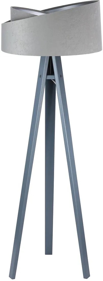 BPS koncept Stojací lampa Galaxy, v.146cm, šedo-stříbrné stínidlo, 1xE27, ø 50 cm Barva podstavy: Šedá