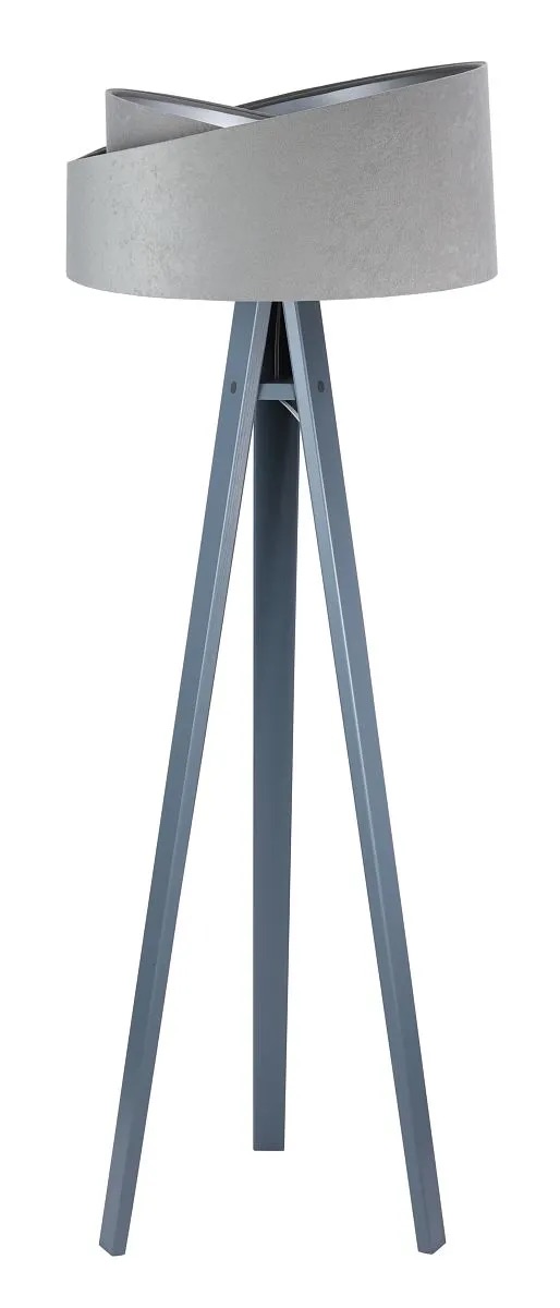 BPS koncept Stojací lampa Galaxy, v.146cm, šedo-zlaté stínidlo, 1xE27, ø 50 cm Barva podstavy: Šedá