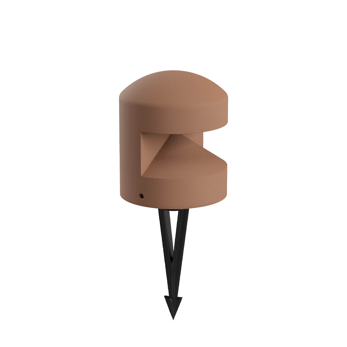 Levně Redo Venkovní LED sloupek CLIFF 8W, ø 180 mm, IP65, 180°, 230V Barva: terracotta, Barva světla: 2700K