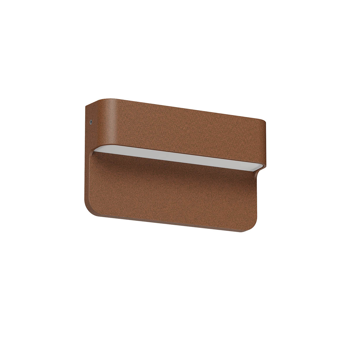 Levně Redo Venkovní nástěnné LED svítidlo KANT 3W, š. 12 cm, IP65, CCT 2700-3000K, 24V Barva: Rezavá hnědá