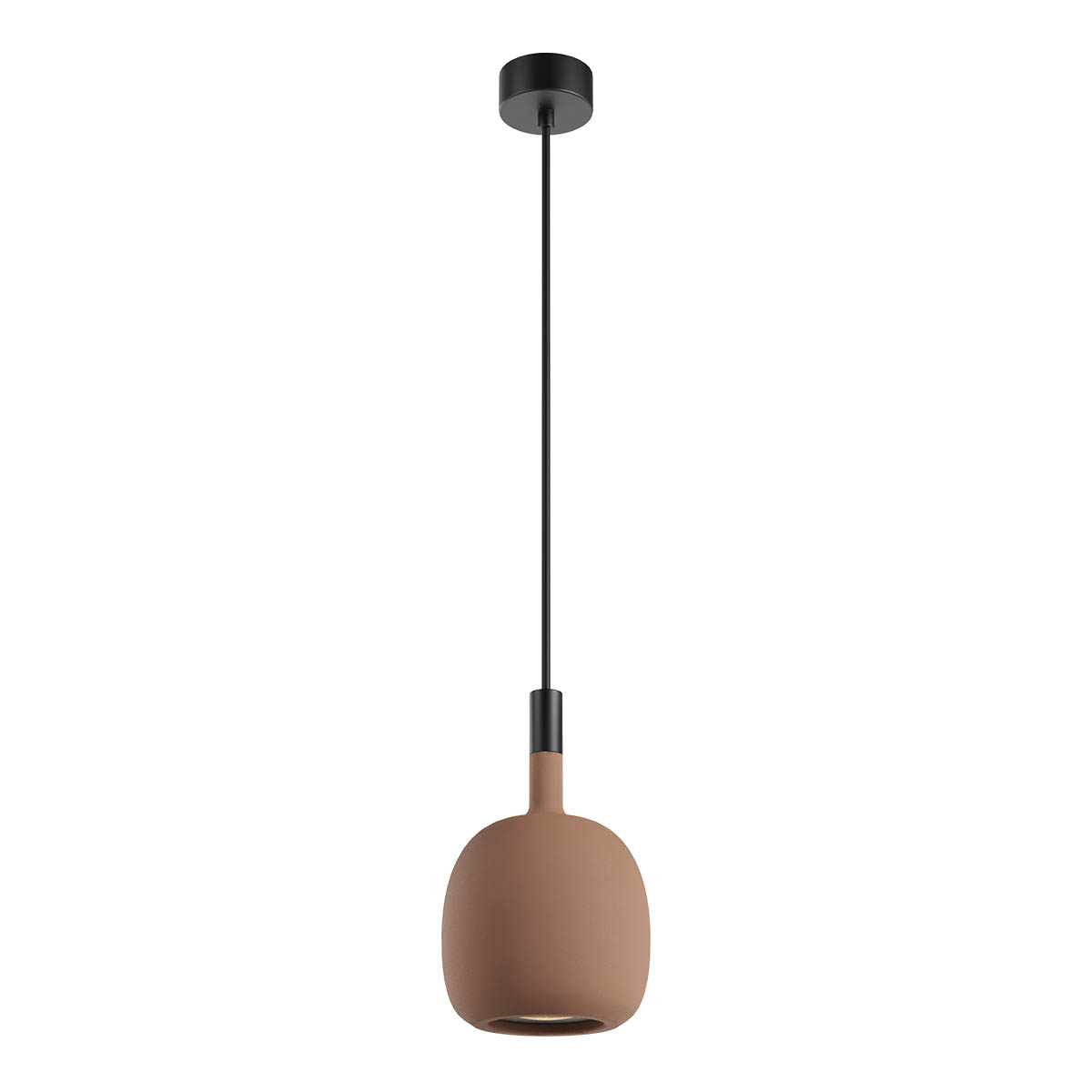 Levně Redo Závěsné venkovní svítidlo POTTER, 1xGU10, ø 158 mm, IP65 Barva: terracotta