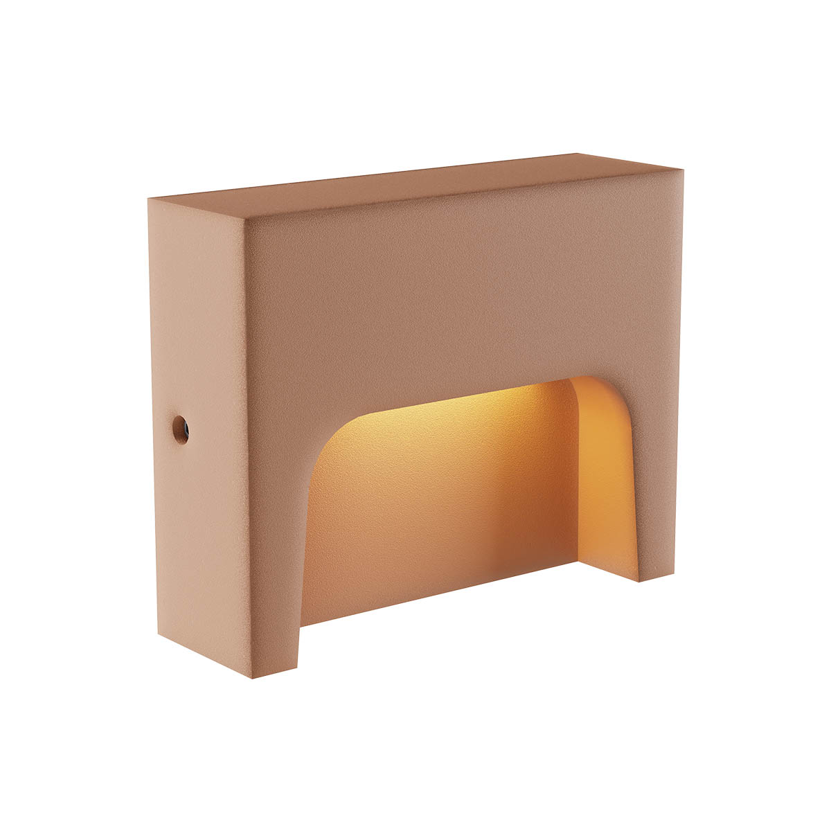 Levně Redo Venkovní nástěnné LED svítidlo SASHI 6W, š. 15 cm, IP65 Barva: terracotta, Barva světla: 2700K