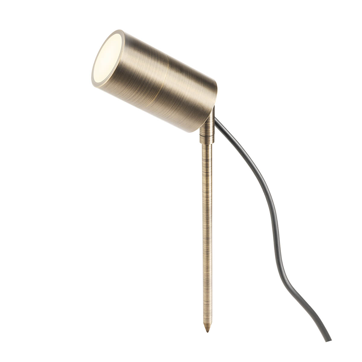Levně Redo Venkovní LED sloupkové svítidlo STAKE 1xGU10, v. 40 cm, IP65 Barva: antická mosaz