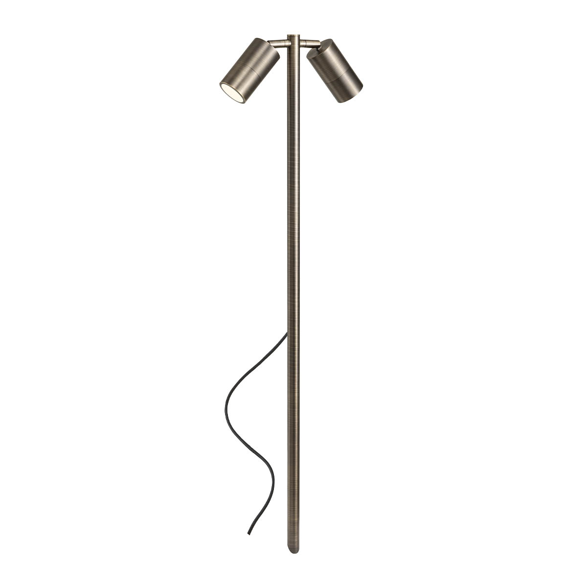 Levně Redo Venkovní LED sloupkové svítidlo STAKE 2xGU10, v. 100,9 cm, IP65 Barva: antická mosaz