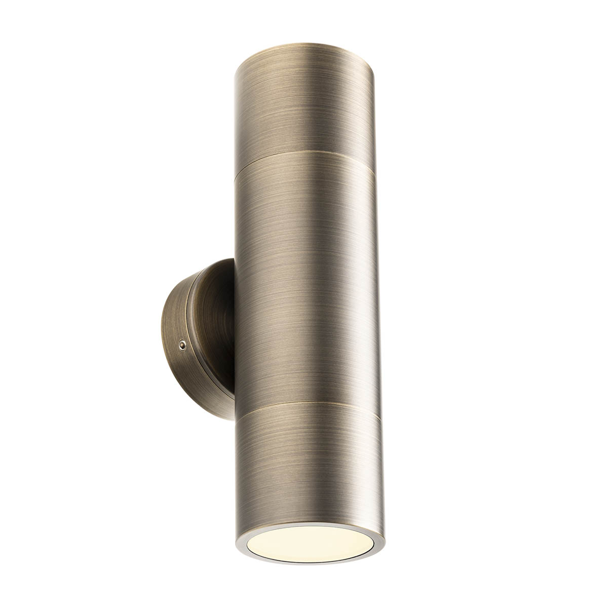 Levně Redo Venkovní nástěnné LED svítidlo STAKE, 2xGU10, v. 21 cm, IP65 Barva: antická mosaz