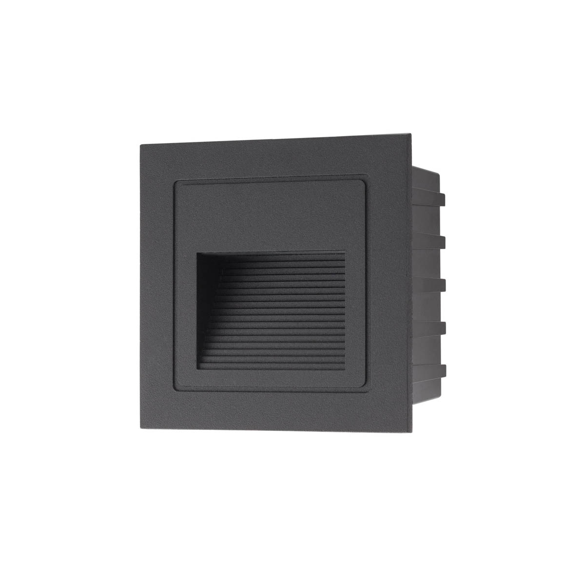 Levně Redo Venkovní zapuštěné LED svítidlo XGHOST 2W, 85x85 mm, IP65 Barva: Černá, Barva světla: 2700K