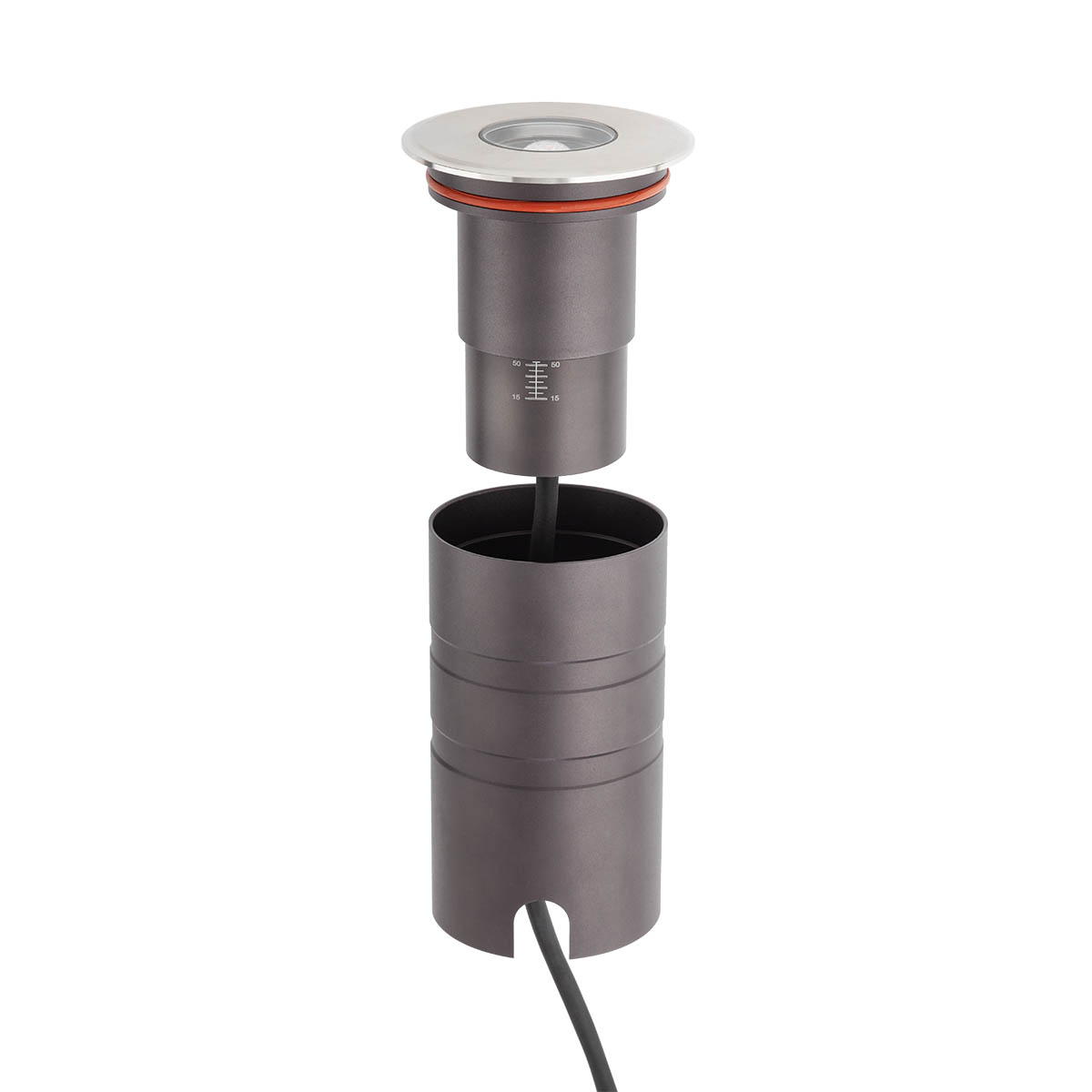 Levně Redo Chodníkové LED svítidlo XGROUND 8W, ø 80 mm, 24V Barva světla: 2700K