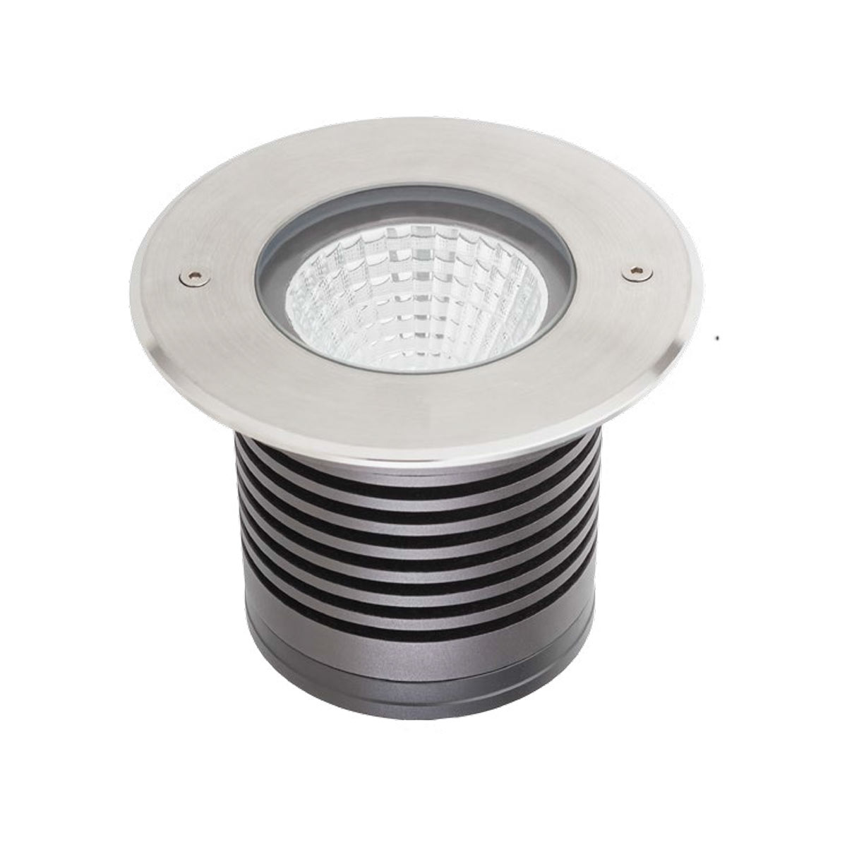 Levně Redo Chodníkové LED svítidlo XGROUND 15W, ø 108 mm, 230V Stmívání, řízení: ON/OFF (bez stmívání), Barva světla: 2700K