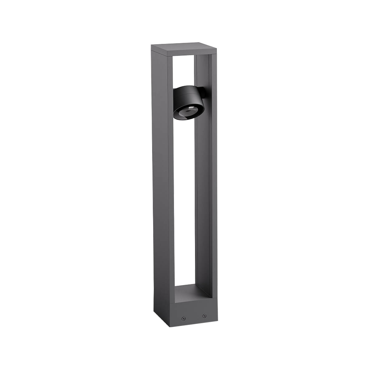Levně Redo Venkovní LED sloupek XROCK POLE 9W, v. 60 cm, IP65, 230V Barva: Antracit, Barva světla: 2700K