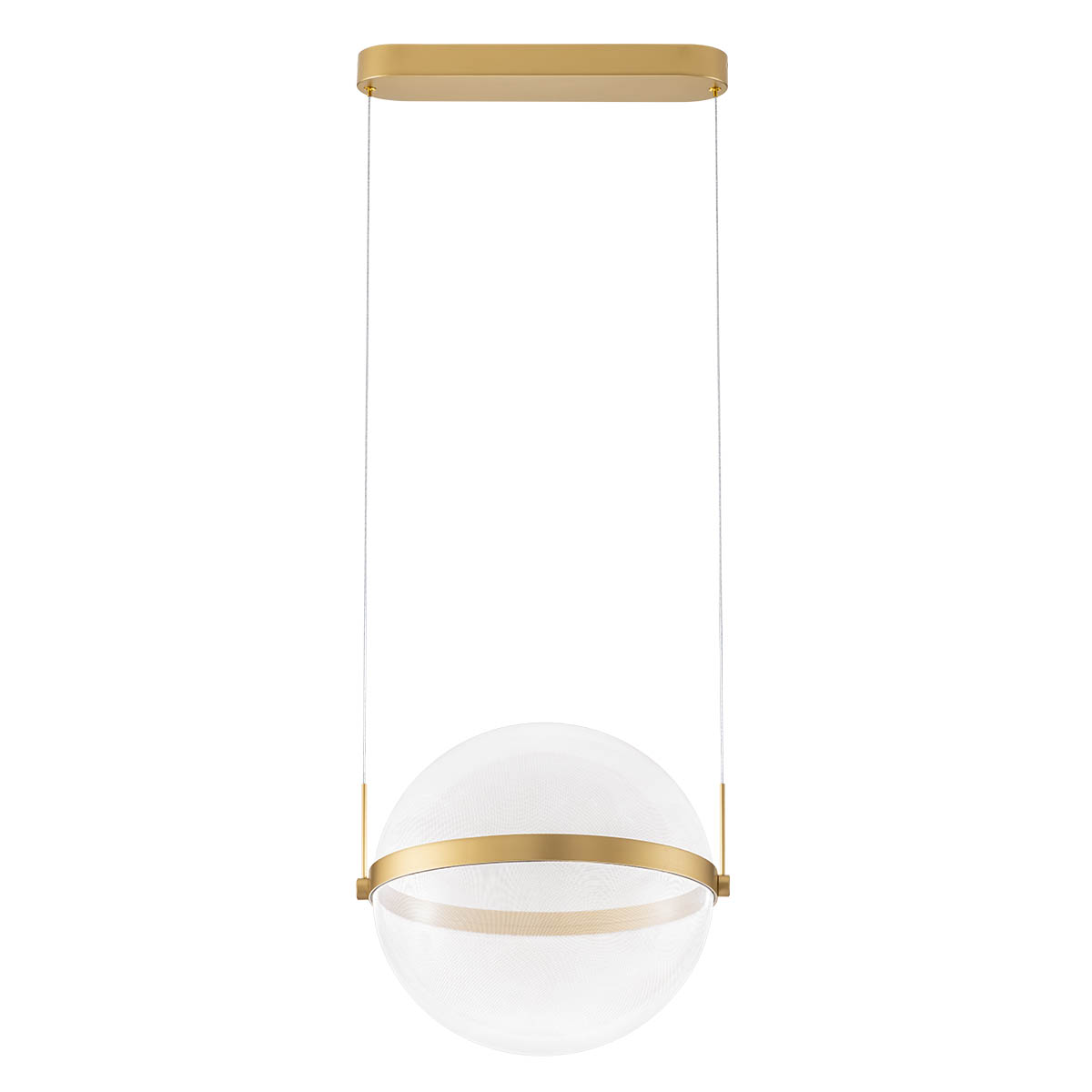 Levně Redo Závěsné LED svítidlo ATLAS 34W, ø 40 cm, CRI90 Barva: Zlatá, Barva světla: 2700K