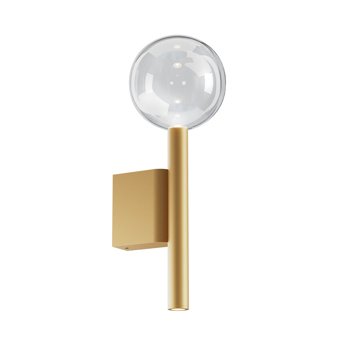 Levně Redo Nástěnné LED svítidlo BOLLA, 12W,v. 34 cm, CCT 2700-3000K Barva: Zlatá