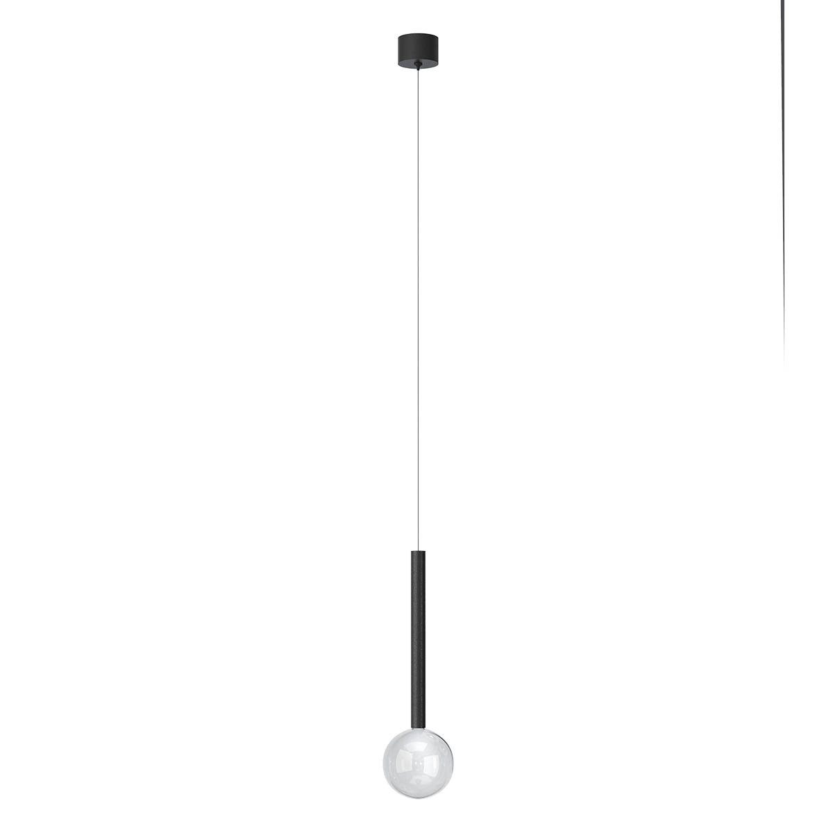 Redo Závěsné LED svítidlo BOLLA, 8W, ø 12 cm, CCT 2700-3000K Barva: Černá