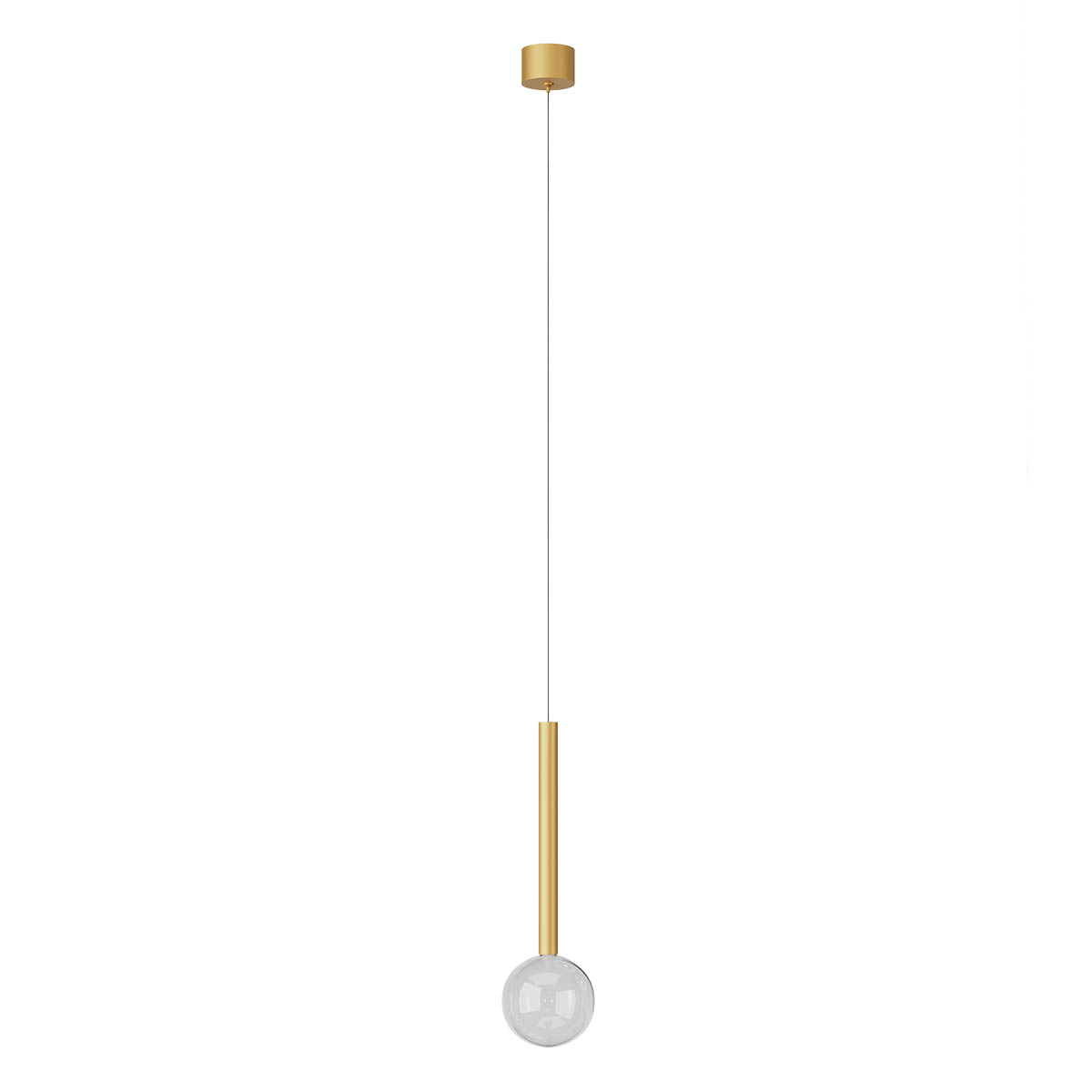 Levně Redo Závěsné LED svítidlo BOLLA, 8W, ø 12 cm, CCT 2700-3000K Barva: Zlatá