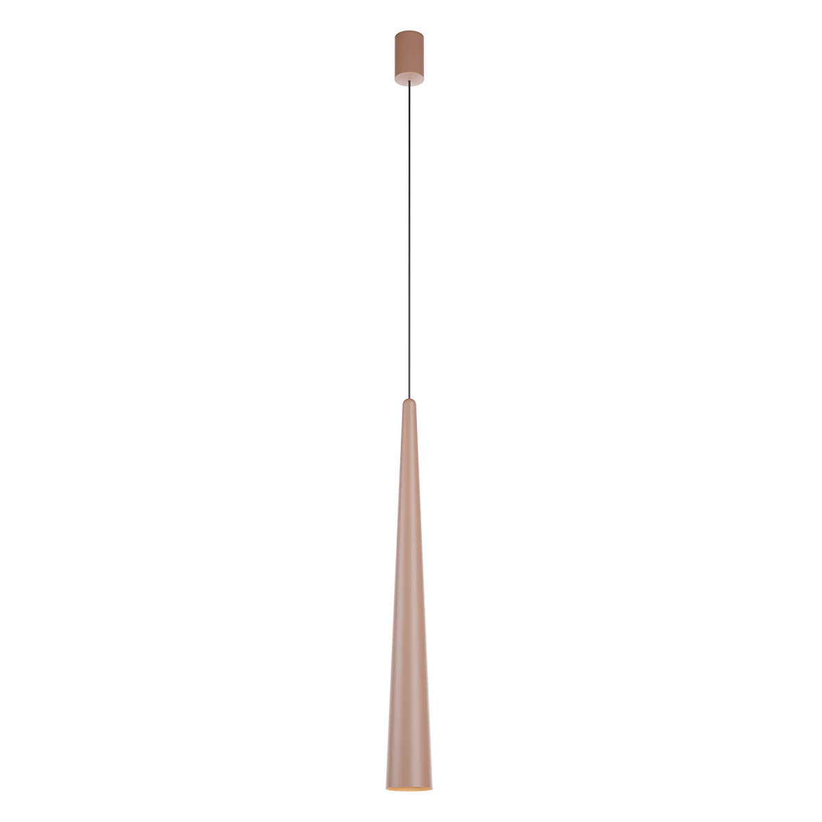 Levně Redo Závěsné LED svítidlo BOTERA, 10W, ø 77 mm, CRI90 Barva: Kaštanová, Barva světla: 2700K