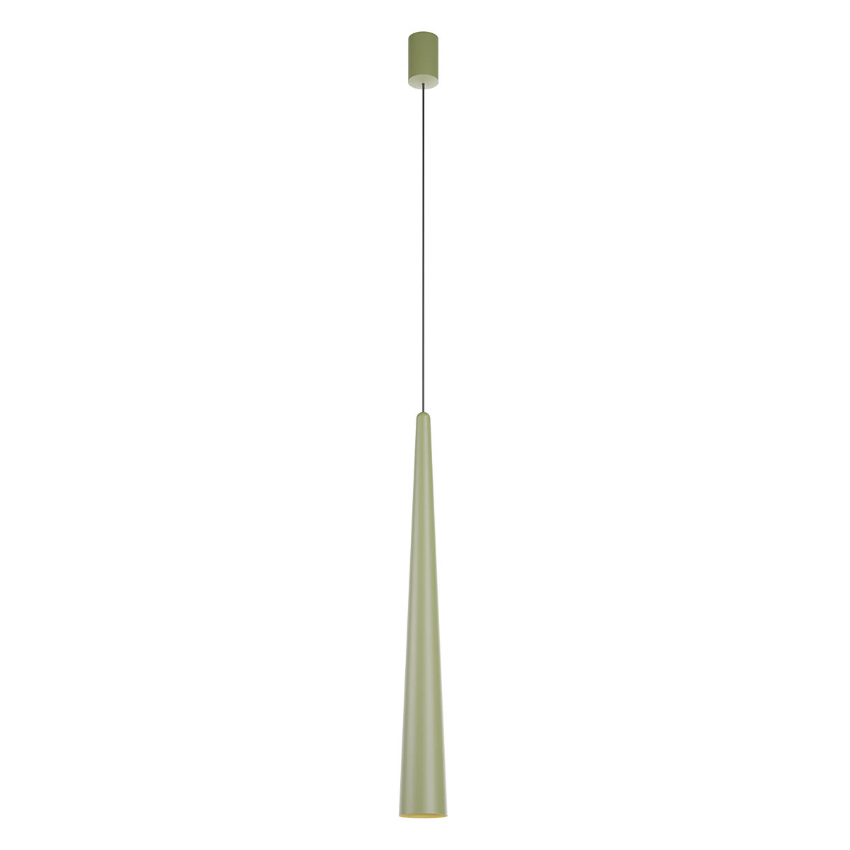 Levně Redo Závěsné LED svítidlo BOTERA, 10W, ø 77 mm, CRI90 Barva: Olivová, Barva světla: 2700K
