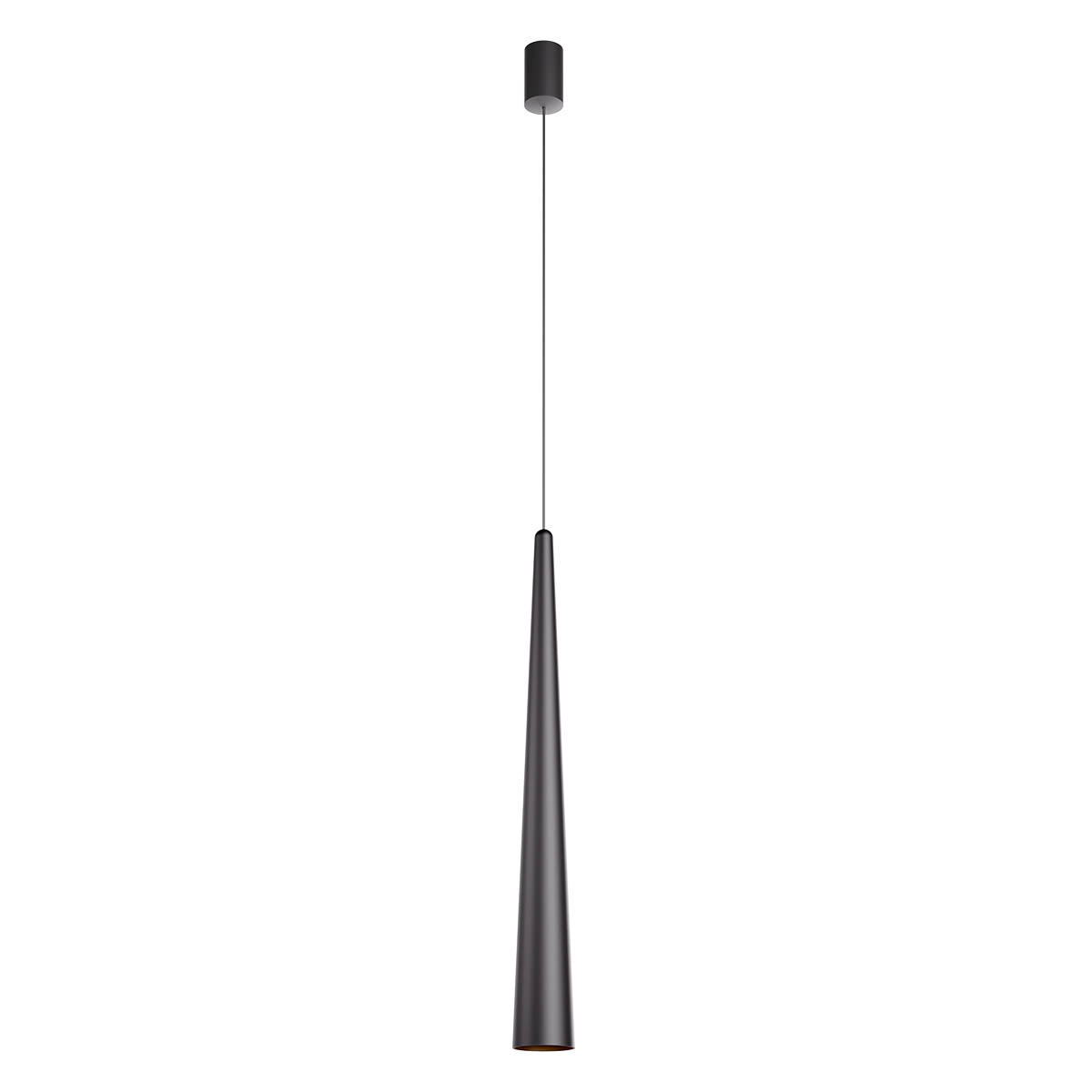 Levně Redo Závěsné LED svítidlo BOTERA, 10W, ø 77 mm, CRI90 Barva: Černá, Barva světla: 2700K