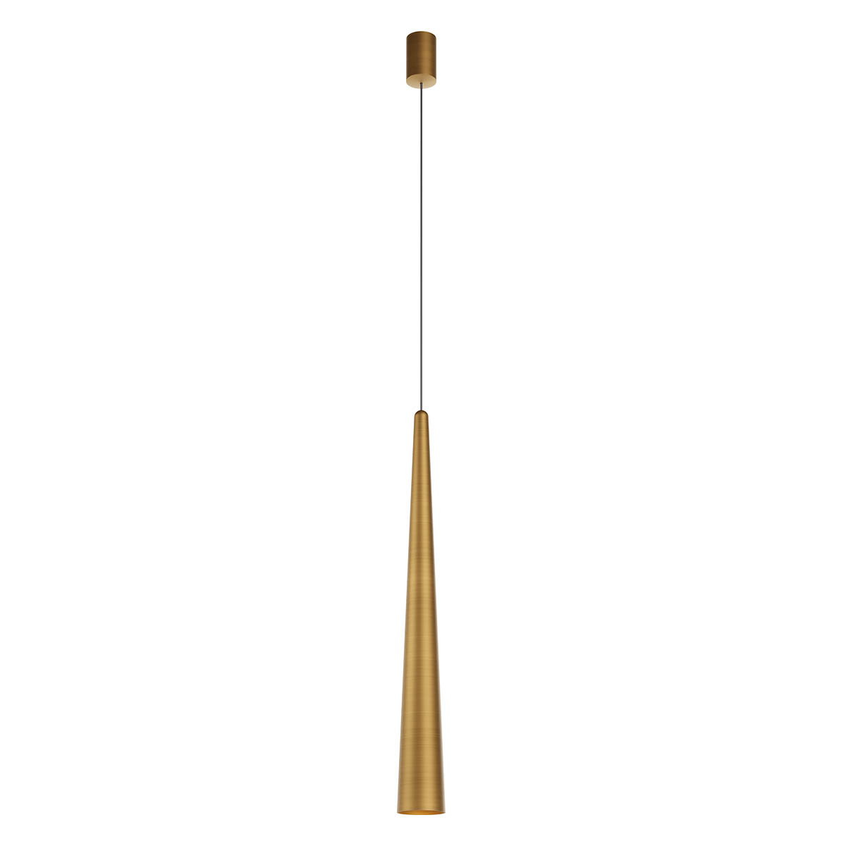 Levně Redo Závěsné LED svítidlo BOTERA, 10W, ø 77 mm, CRI90 Barva: antická mosaz, Barva světla: 2700K