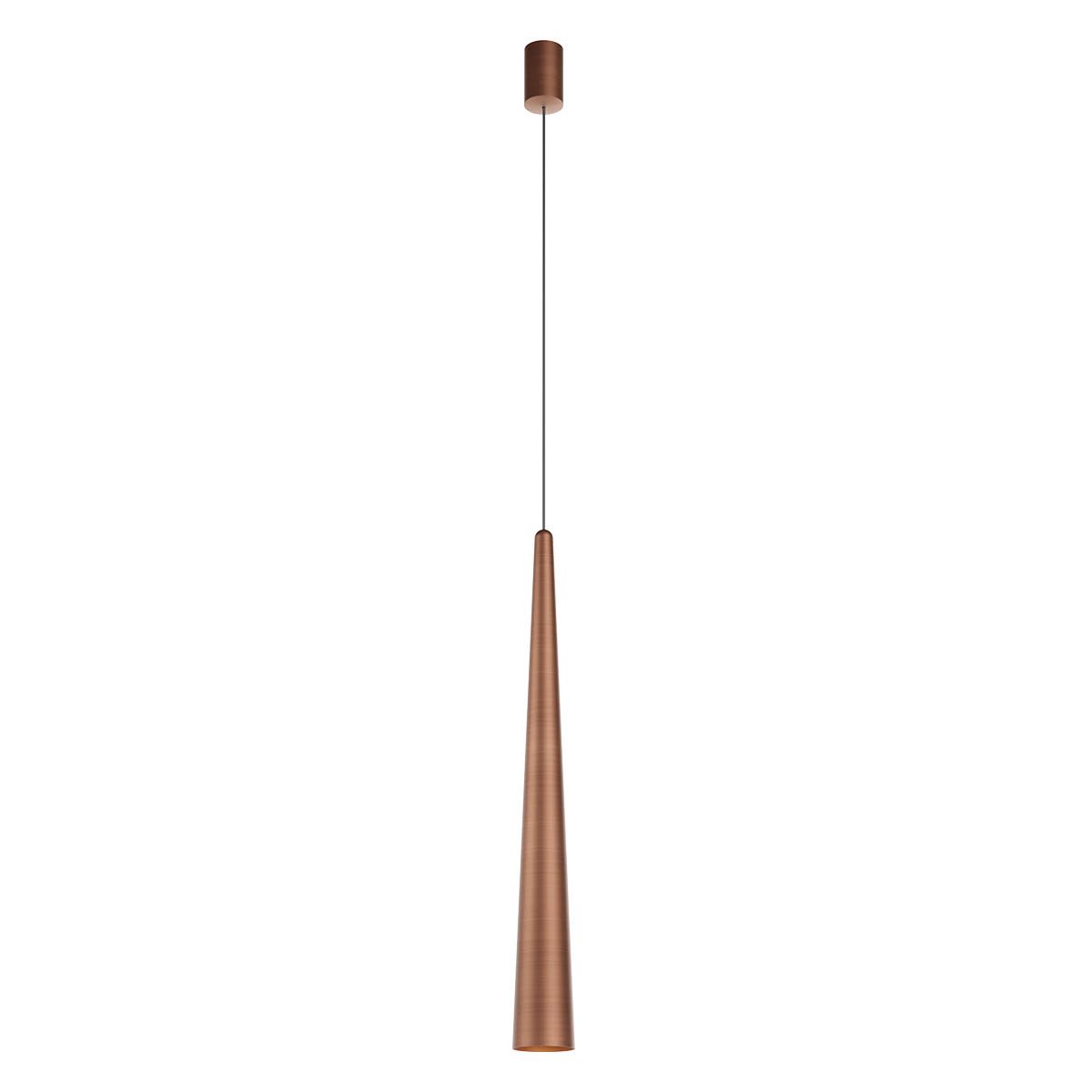 Levně Redo Závěsné LED svítidlo BOTERA, 10W, ø 77 mm, CRI90 Barva: Antická měď, Barva světla: 2700K