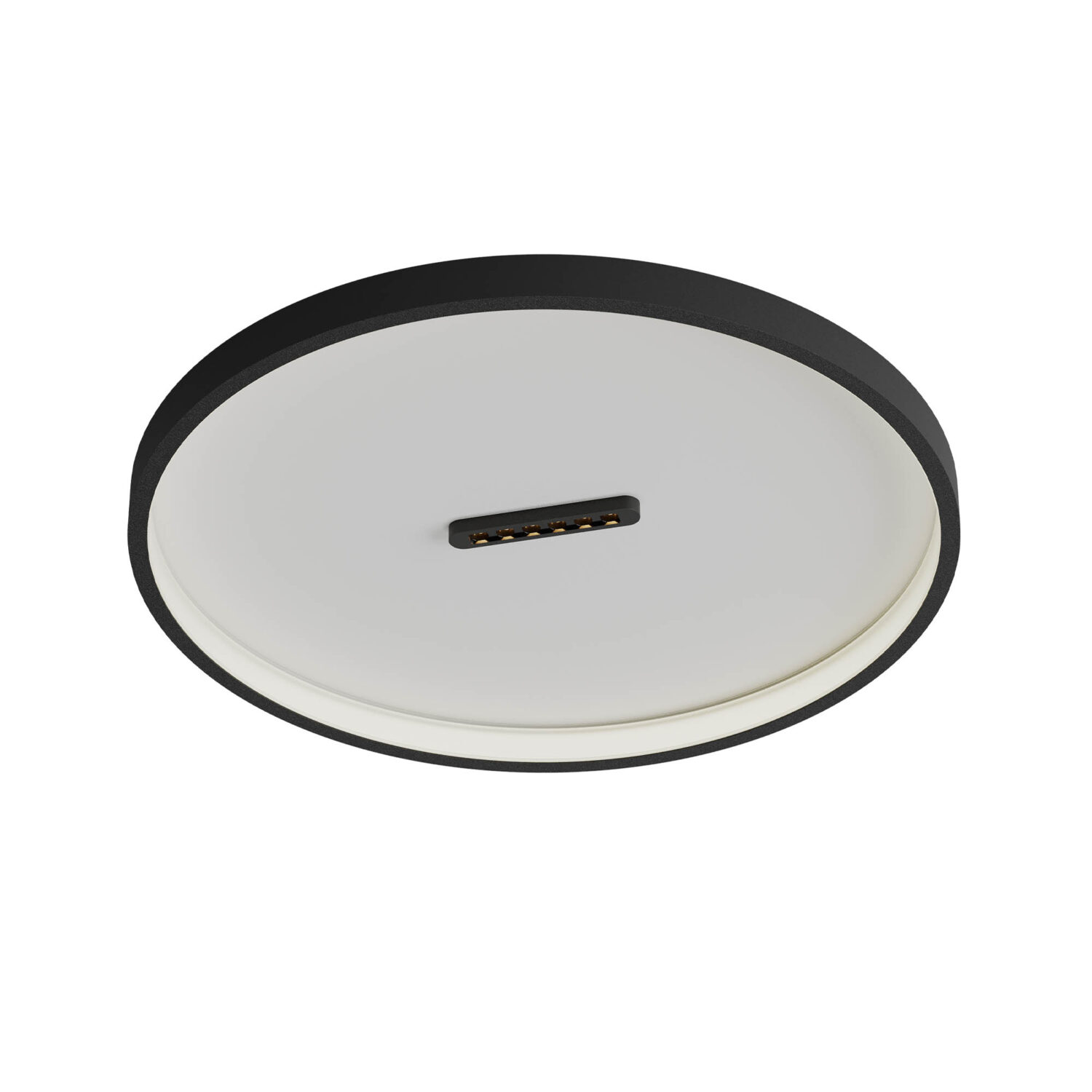 Redo Stropní LED svítidlo BUTTON, 44W, ø 51,5 cm, CCT 2700-3000K Barva: Černá