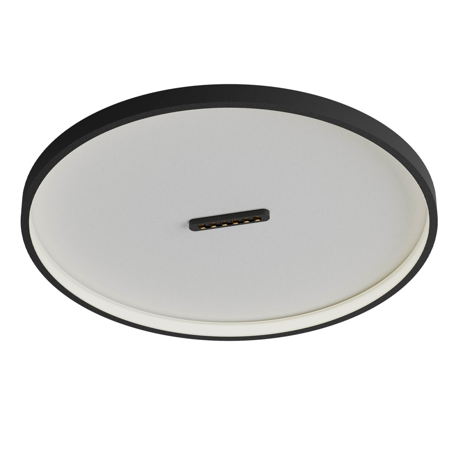 Redo Stropní LED svítidlo BUTTON, 52W, ø 61 cm, CCT 2700-3000K Barva: Černá