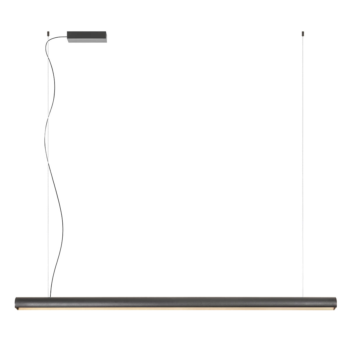 Levně Redo Závěsné lineární svítidlo CITYLINE, 49W, š. 180 cm, CCT 3000-4000K Barva: Černá