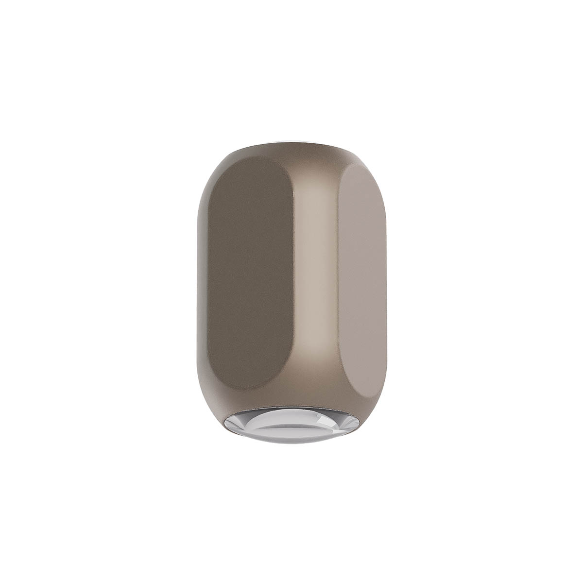 Levně Redo Nástěnné LED svítidlo CRISP 7,5W, v. 108 mm, stmívatelné Barva: Stříbrná-kávová, Barva světla: 2700K