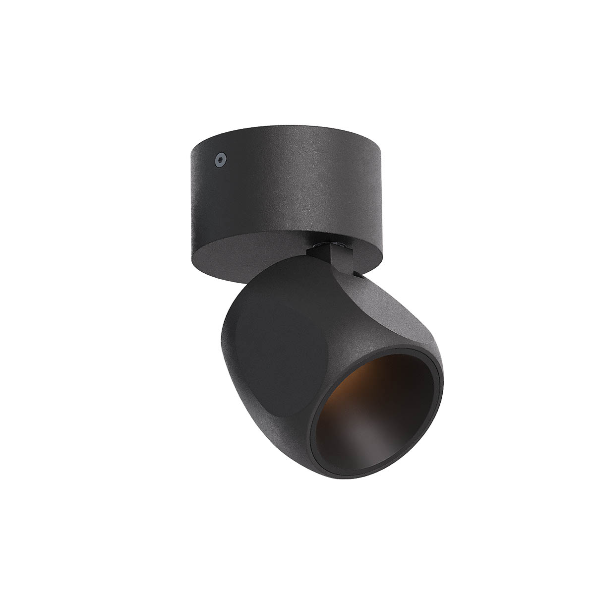 Levně Redo Stropní/nástěnné LED svítidlo CRISP, 8W, v. 107 mm, CCT 2700-3000K Barva: Černá