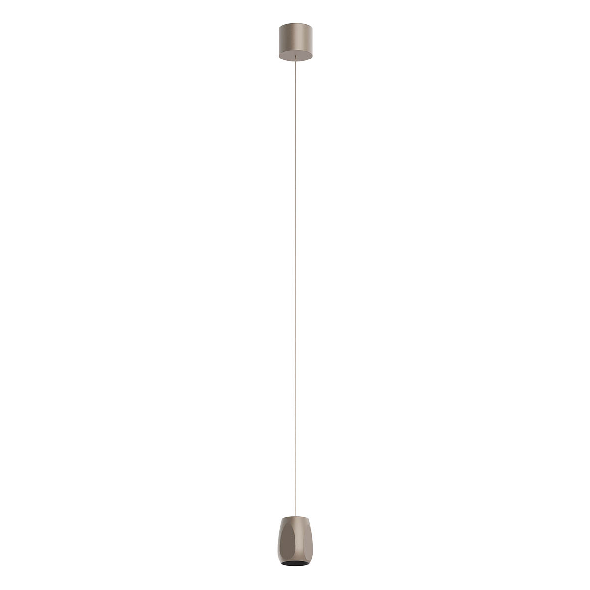 Levně Redo Závěsné LED svítidlo CRISP 10,5W, v. 90 mm, CCT 2700-3000K Barva: Stříbrná-kávová