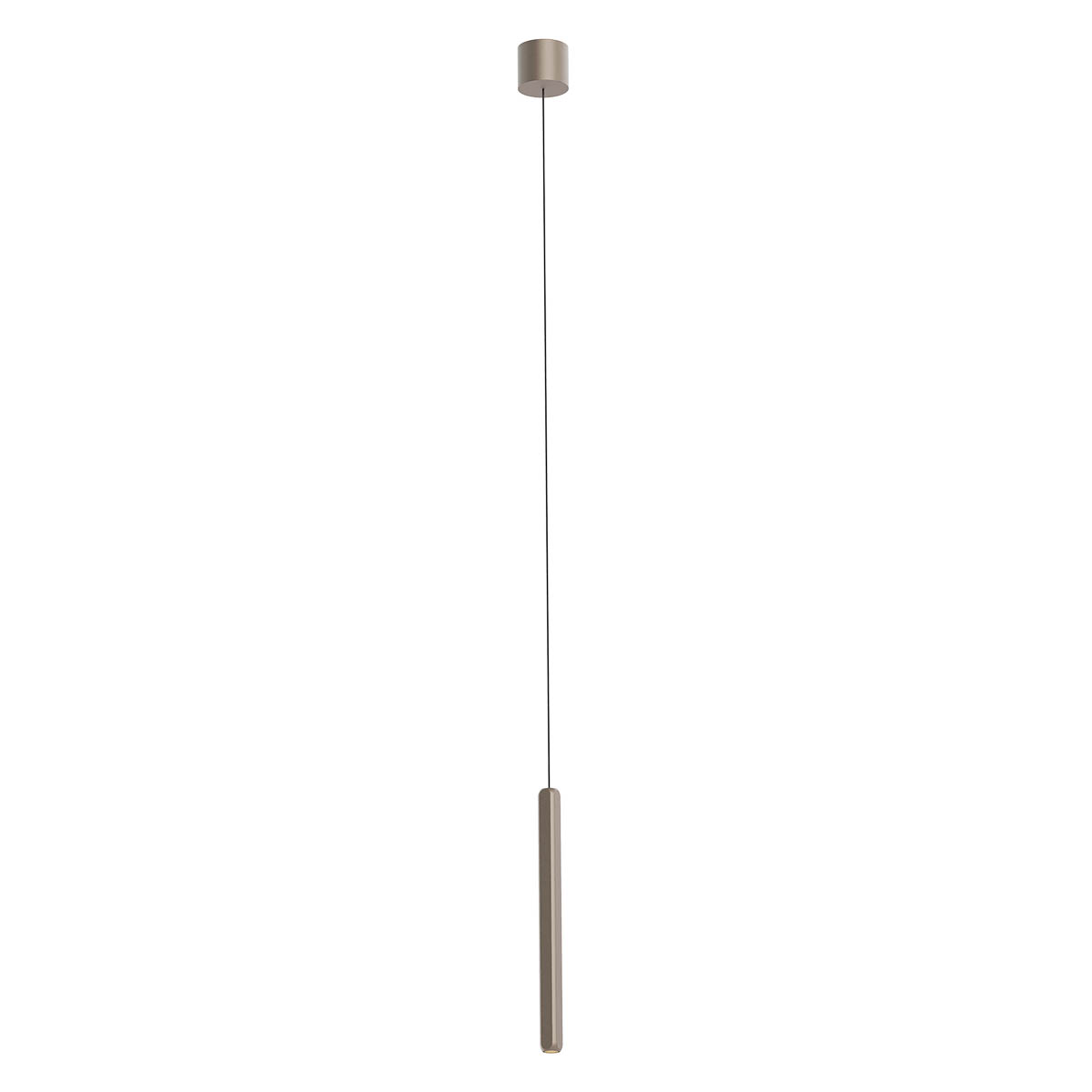 Levně Redo Závěsné LED svítidlo CRISP 9,5W, v. 35 cm, CRI90, stmívatelné Barva: Stříbrná-kávová, Barva světla: 2700K