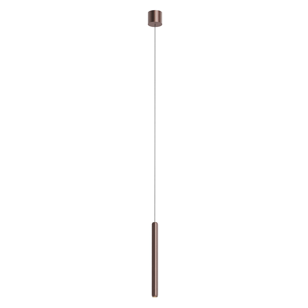Levně Redo Závěsné LED svítidlo CRISP 9,5W, v. 35 cm, CRI90, stmívatelné Barva: Hnědá, Barva světla: 2700K