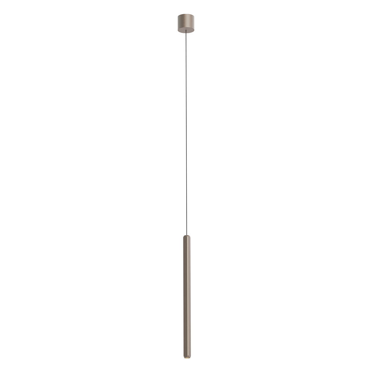 Levně Redo Závěsné LED svítidlo CRISP 9,5W, v. 50 cm, CRI90, stmívatelné Barva: Stříbrná-kávová, Barva světla: 2700K