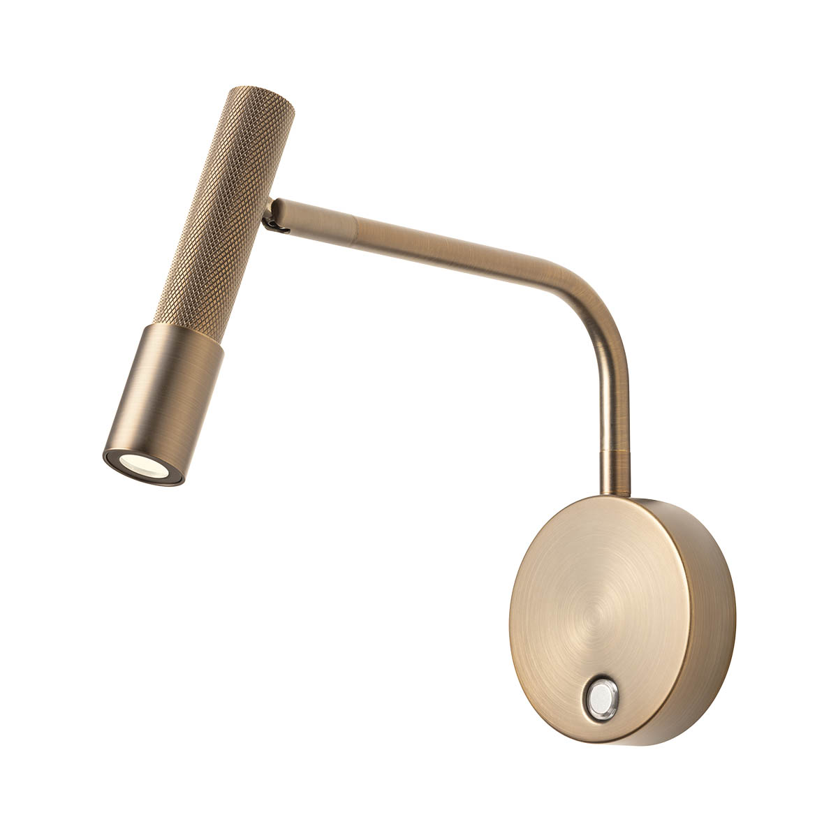 Levně Redo Nástěnné LED svítidlo DRILL, 8W, v. 22 cm, CRI90, stmívatelné Barva: Bronz, Barva světla: 2700K
