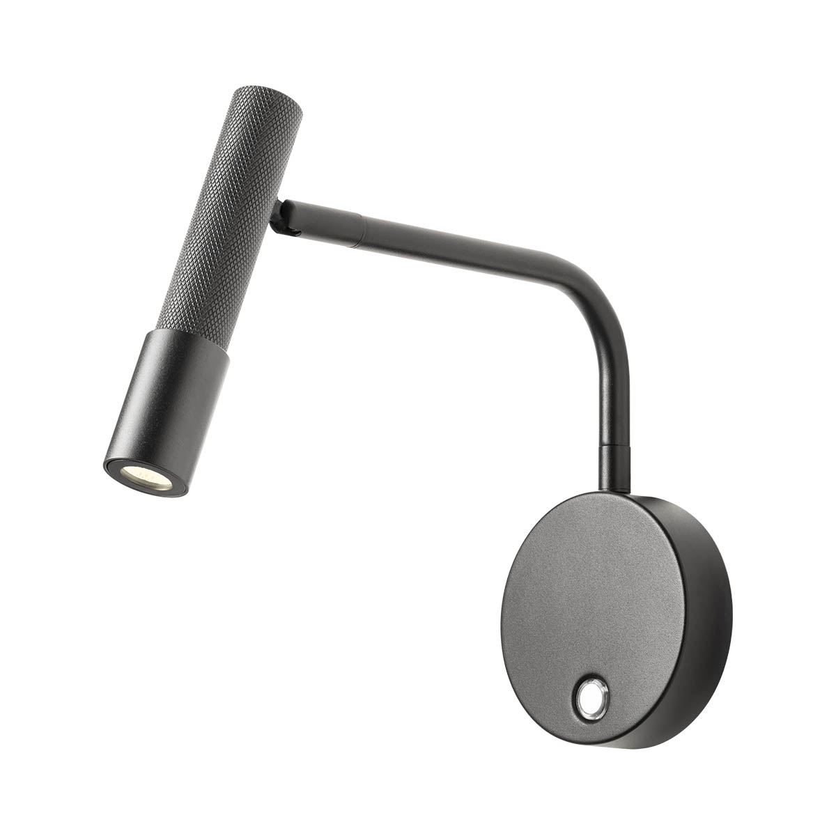 Levně Redo Nástěnné LED svítidlo DRILL, 8W, v. 22 cm, CRI90, stmívatelné Barva: Černá, Barva světla: 2700K