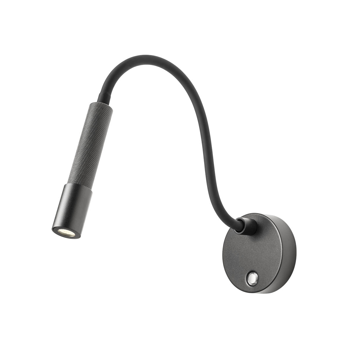 Levně Redo Nástěnné LED svítidlo DRILL, 8W, š. 53,5 cm flexibilní, CRI90, stmívatelné Barva: Černá, Barva světla: 2700K