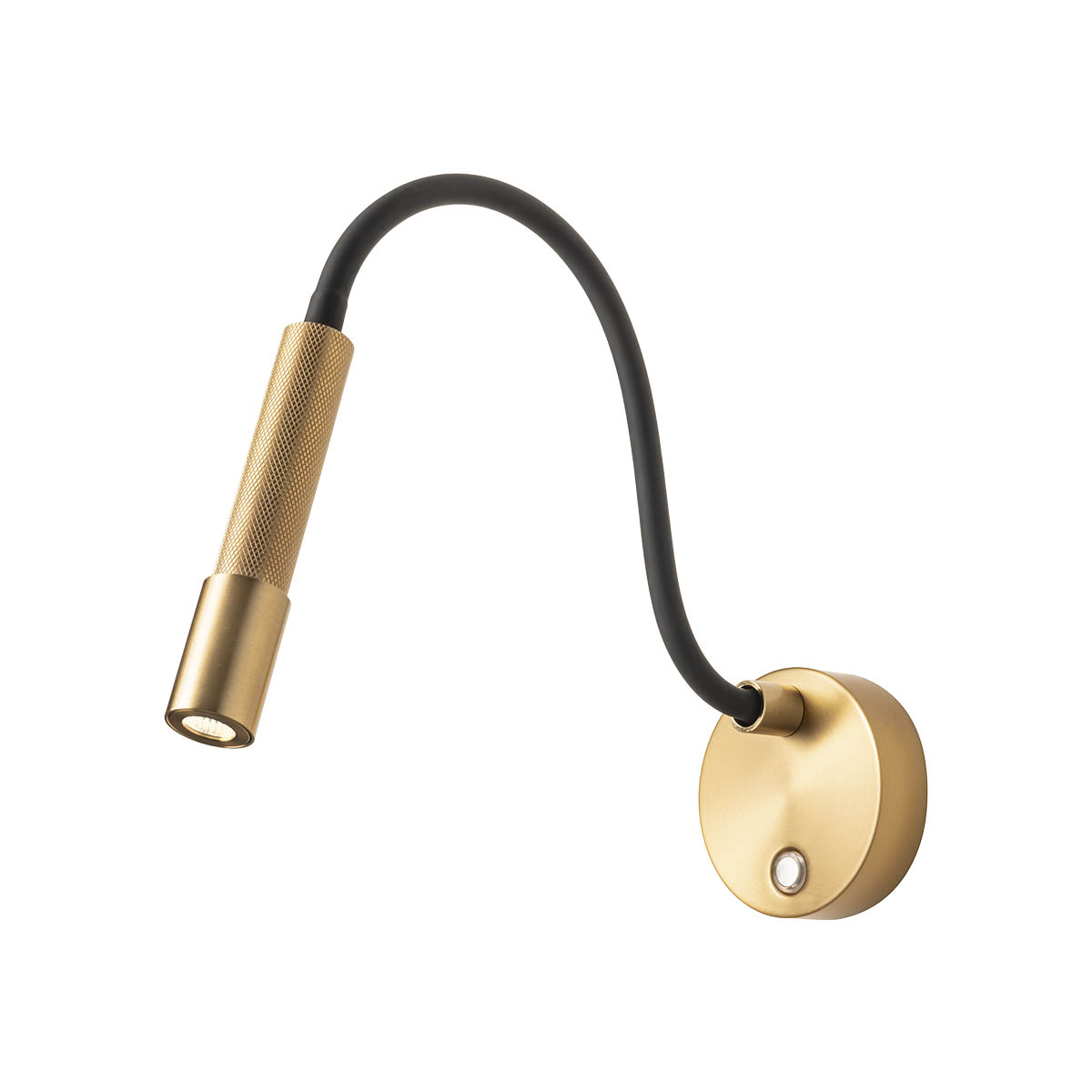 Levně Redo Nástěnné LED svítidlo DRILL, 8W, š. 53,5 cm flexibilní, CRI90, stmívatelné Barva: Zlatá, Barva světla: 2700K