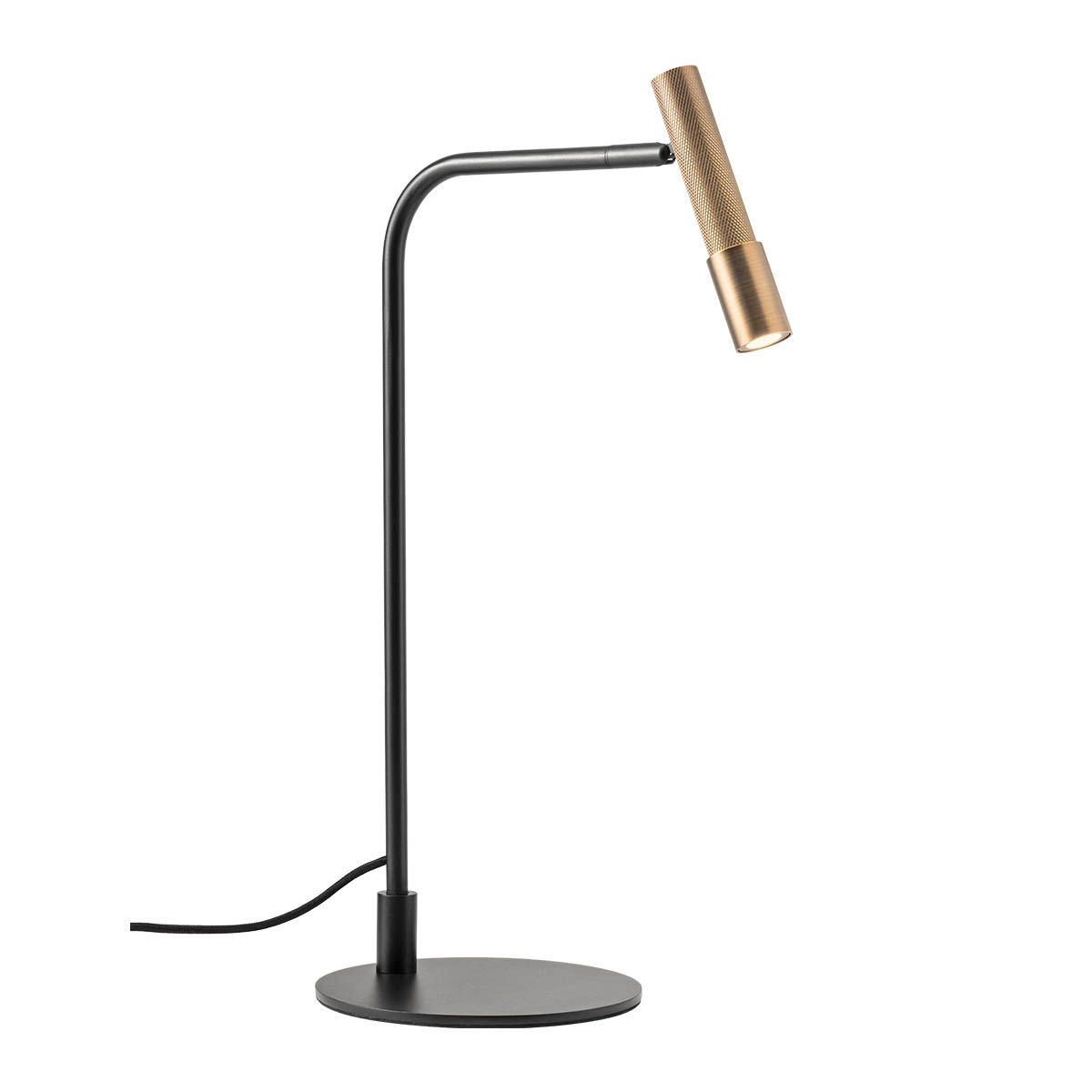 Levně Redo Stolní LED lampa DRILL 8W, v. 49,2 cm, CRI90, stmívatelná Barva: Bronz, Barva světla: 2700K