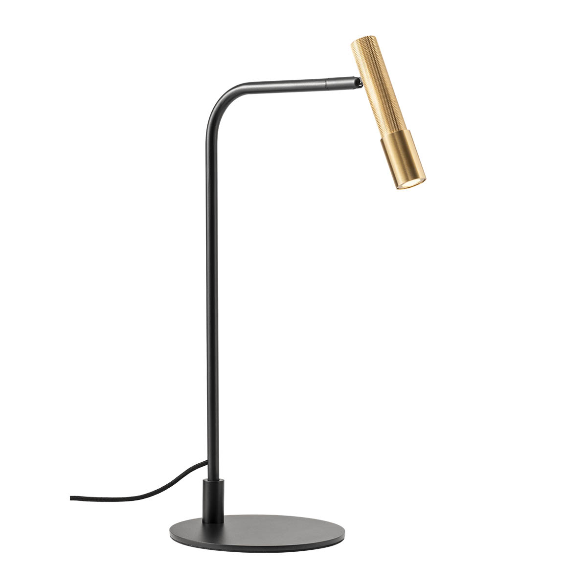 Levně Redo Stolní LED lampa DRILL 8W, v. 49,2 cm, CRI90, stmívatelná Barva: Zlatá, Barva světla: 2700K