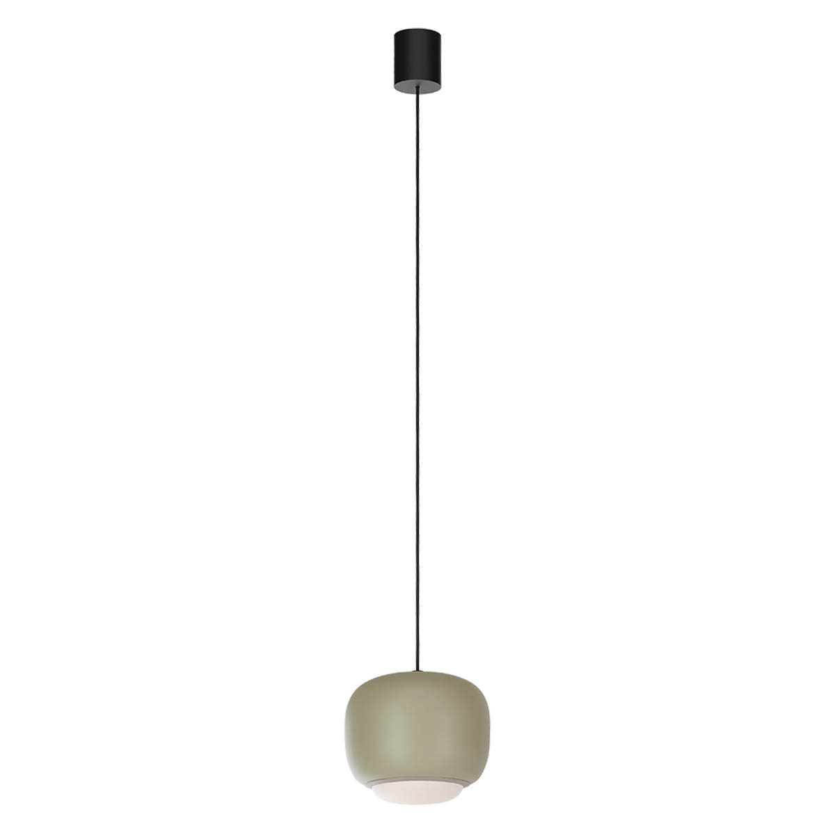 Levně Redo Závěsné LED svítidlo DUBBO, 12W, ø 22 cm, CCT 2700-3000K Barva: Tmavá kaki