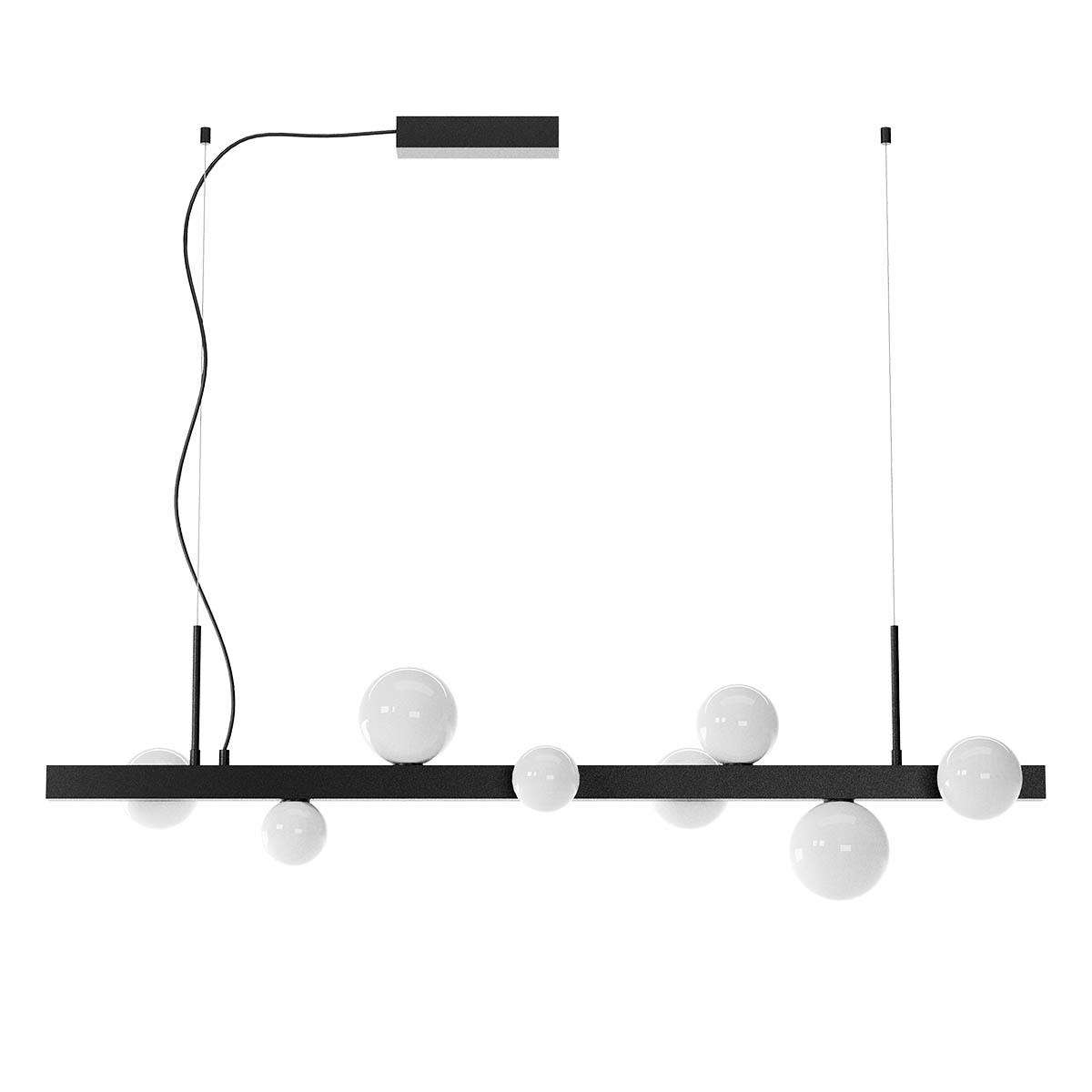 Levně Redo Závěsné lineární LED svítidlo GOJI, 47W, š. 119,3 cm, 3000K TRIAC Barva: Černá