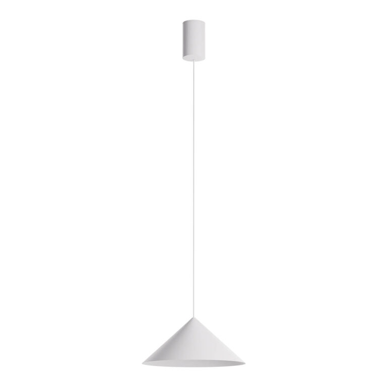 Levně Redo Závěsné LED svítidlo KONOS, 10W, ø 24 cm, TRIAC Barva: Bílá, Barva světla: 3000K