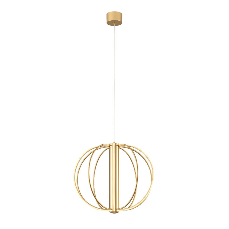 Levně Redo Závěsné LED svítidlo MOSS, 41W, ø 50 cm, 3000K stmívatelné Barva: Zlatá